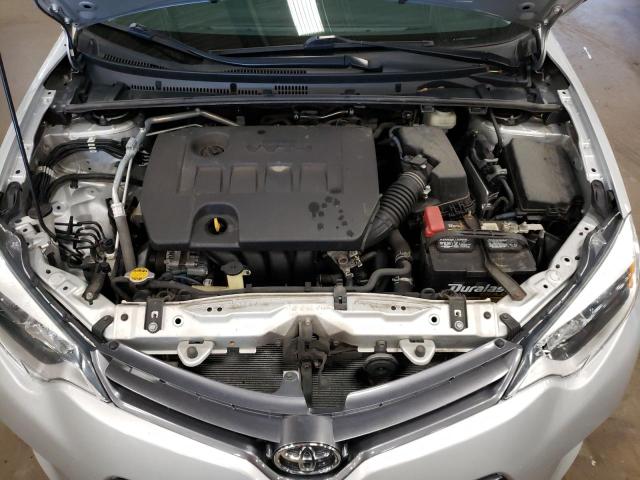 2T1BURHE5FC412463 - 2015 TOYOTA COROLLA L SILVER photo 11