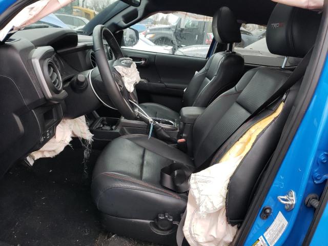 5TFCZ5AN3KX186153 - 2019 TOYOTA TACOMA DOUBLE CAB 蓝色 照片 7