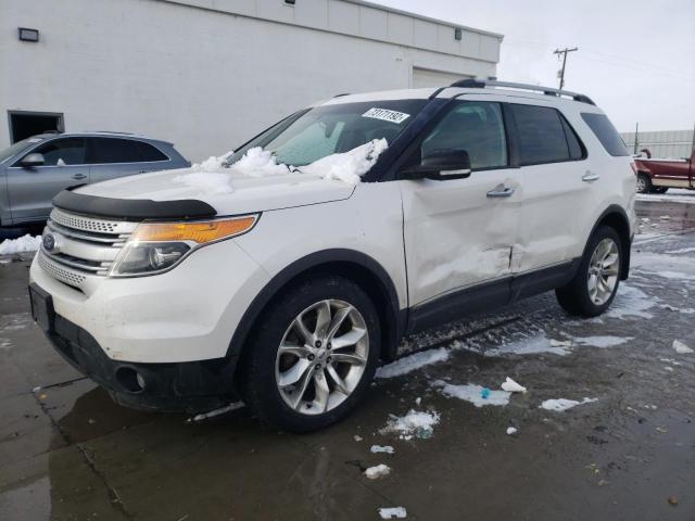 1FM5K8D85EGC15432 - 2014 FORD EXPLORER XLT WHITE photo 1