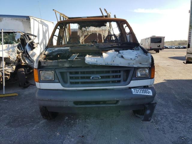 1FDWE35P86DB32939 - 2006 FORD ECONOLINE E350 SUPER DUTY CUTAWAY VAN WHITE photo 5