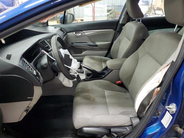 19XFB2F84EE273518 - 2014 HONDA CIVIC EX BLUE photo 7