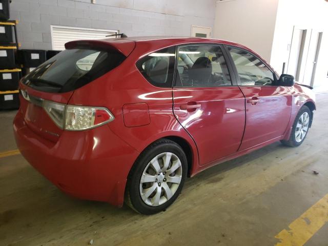 JF1GH61629G801357 - 2009 SUBARU IMPREZA 2.5I RED photo 3