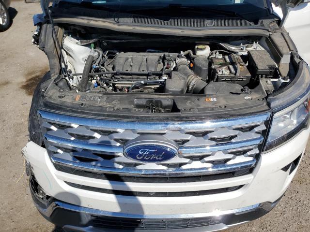 1FM5K7F81JGA45510 - 2018 FORD EXPLORER LIMITED WHITE photo 12