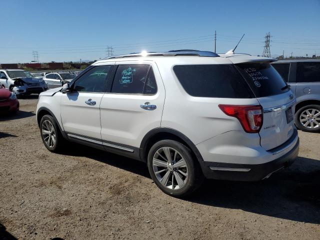 1FM5K7F81JGA45510 - 2018 FORD EXPLORER LIMITED WHITE photo 2