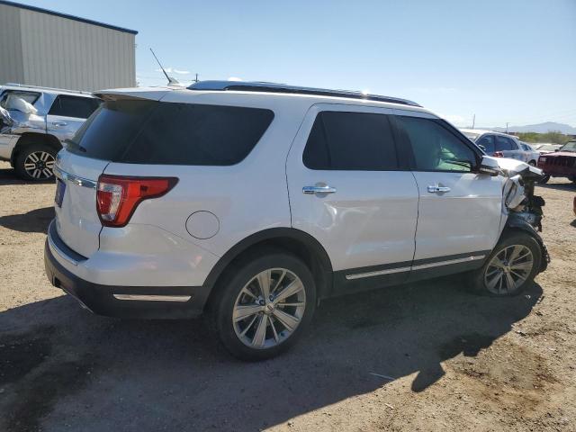 1FM5K7F81JGA45510 - 2018 FORD EXPLORER LIMITED WHITE photo 3