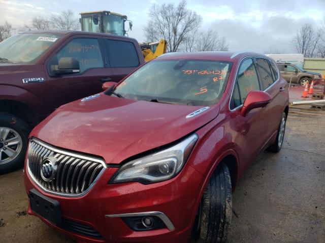 LRBFXESX2HD086833 - 2017 BUICK ENVISION PREMIUM MAROON photo 1