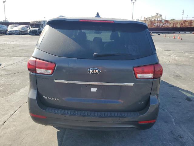 KNDMB5C15G6089410 - 2016 KIA SEDONA LX GRAY photo 6