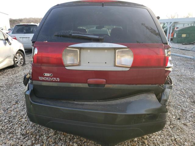 3G5DB03E05S546016 - 2005 BUICK RENDEZVOUS CX MAROON photo 6