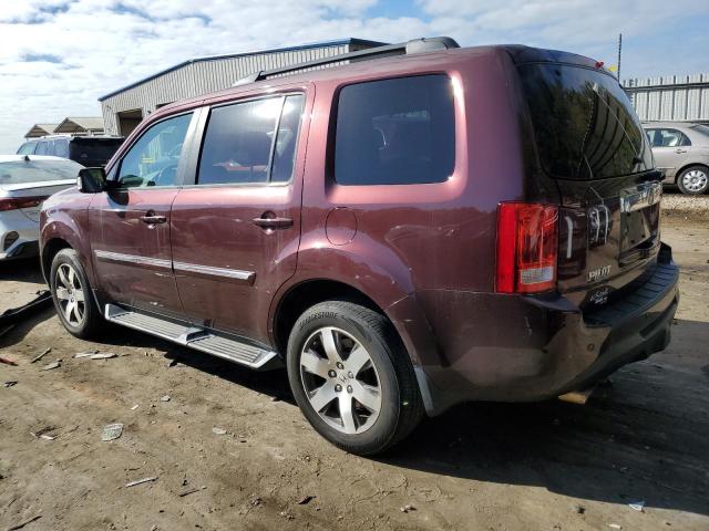 5FNYF4H99DB032707 - 2013 HONDA PILOT TOURING BURGUNDY photo 2