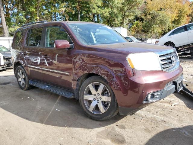 5FNYF4H99DB032707 - 2013 HONDA PILOT TOURING BURGUNDY photo 4