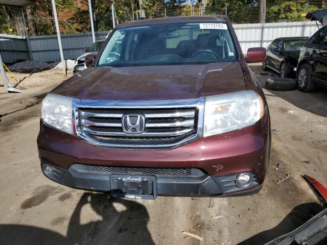 5FNYF4H99DB032707 - 2013 HONDA PILOT TOURING BURGUNDY photo 5