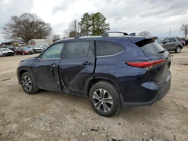 5TDGZRAH7NS546554 - 2022 TOYOTA HIGHLANDER XLE ლურჯი ფოტო 2
