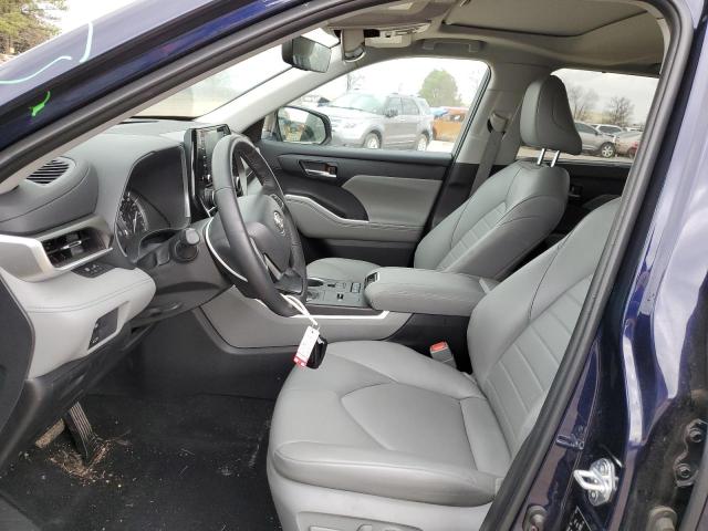 5TDGZRAH7NS546554 - 2022 TOYOTA HIGHLANDER XLE ლურჯი ფოტო 7