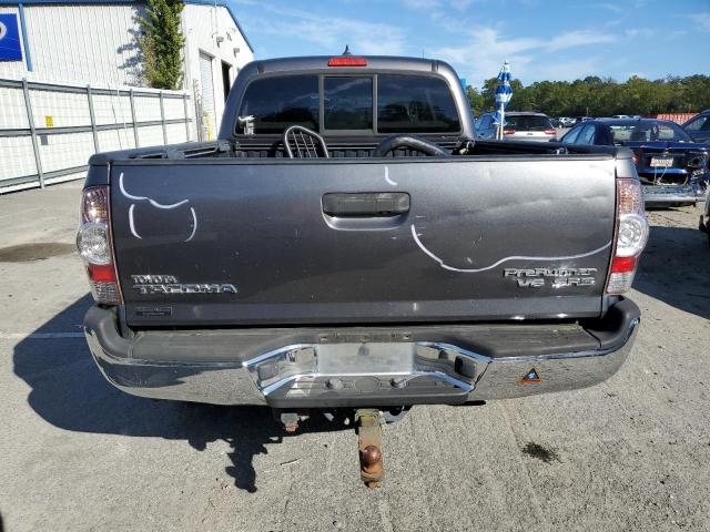 5TFKU4HN0EX005590 - 2014 TOYOTA TACOMA DOUBLE CAB PRERUNNER LONG BED GRAY photo 6