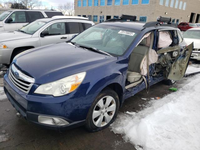 4S4BRCGCXB3399061 - 2011 SUBARU OUTBACK 2.5I PREMIUM BLUE photo 1