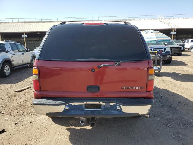 1GNEC13T11R145786 - 2001 CHEVROLET TAHOE C1500 RED photo 6