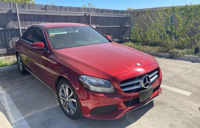 55SWF4JB3GU113743 - 2016 MERCEDES-BENZ C 300 RED photo 1