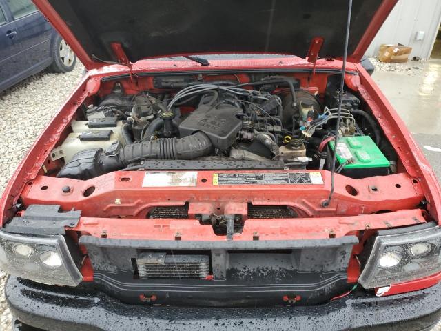1FTZR15E31PB75102 - 2001 FORD RANGER SUPER CAB Červená fotografie 11