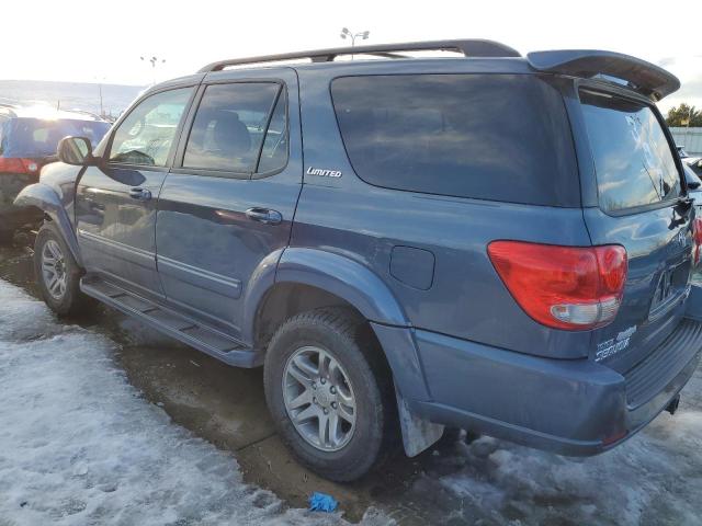 5TDBT48A16S264449 - 2006 TOYOTA SEQUOIA LIMITED BLUE photo 2