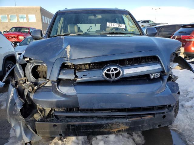 5TDBT48A16S264449 - 2006 TOYOTA SEQUOIA LIMITED BLUE photo 5