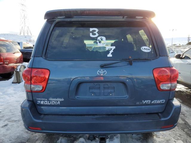 5TDBT48A16S264449 - 2006 TOYOTA SEQUOIA LIMITED BLUE photo 6