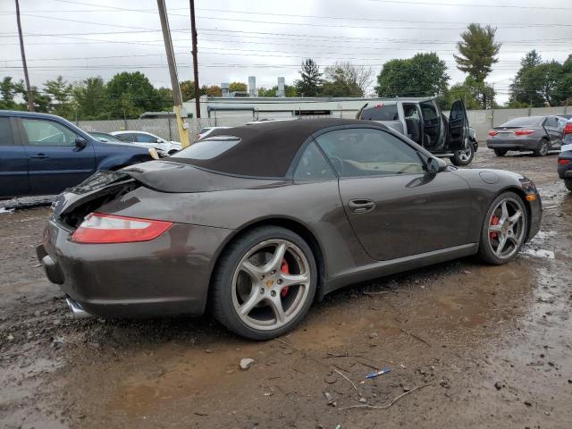 WP0CB299X8S777239 - 2008 PORSCHE 911 CARRERA S CABRIOLET BROWN photo 3