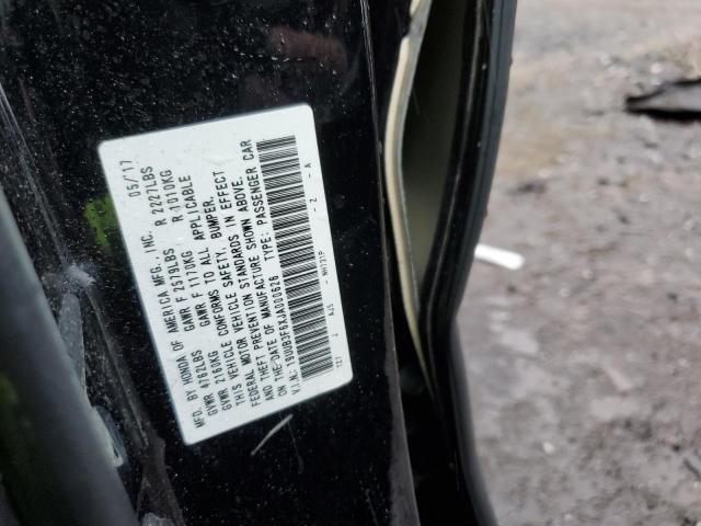 19UUB3F6XJA000626 - 2018 ACURA TLX TECH+A Սև լուսանկար 12