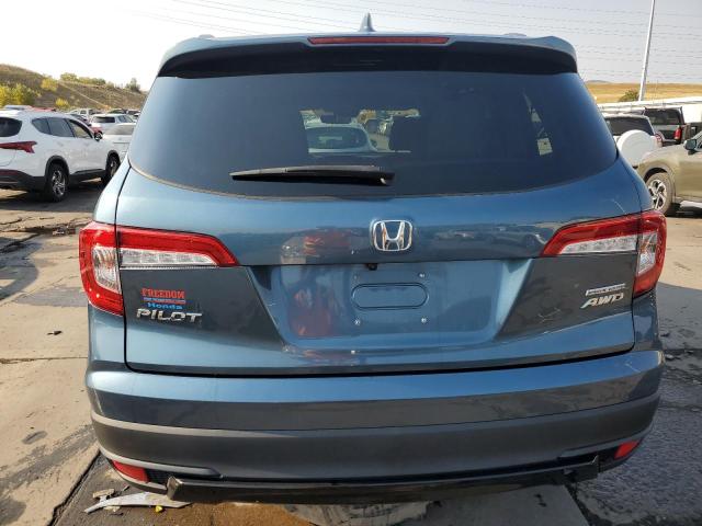 5FNYF6H22MB017948 - 2021 HONDA PILOT SE BLUE photo 6