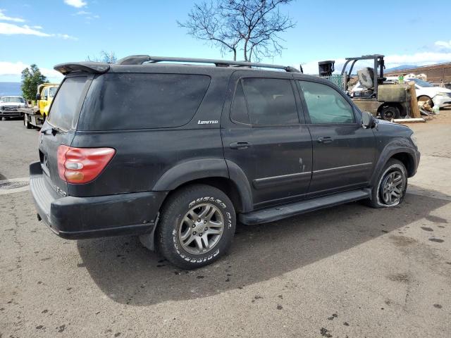 5TDBT48A94S214511 - 2004 TOYOTA SEQUOIA LIMITED BLACK photo 3