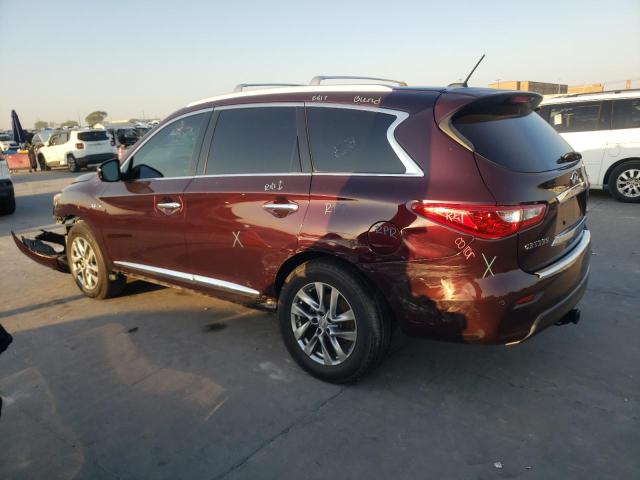 5N1AL0MN8FC510519 - 2015 INFINITI QX60 BURGUNDY photo 2