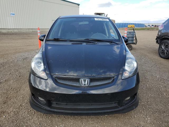 JHMGD37607S813771 - 2007 HONDA FIT S BLACK photo 5