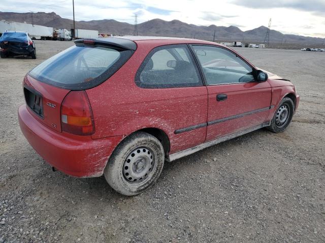 2HGEJ6321WH120821 - 1998 HONDA CIVIC CX RED photo 3