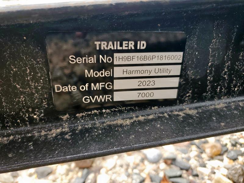 1H9BF16B6P1816002 - 2023 UTILITY TRAILER Черный фото 9