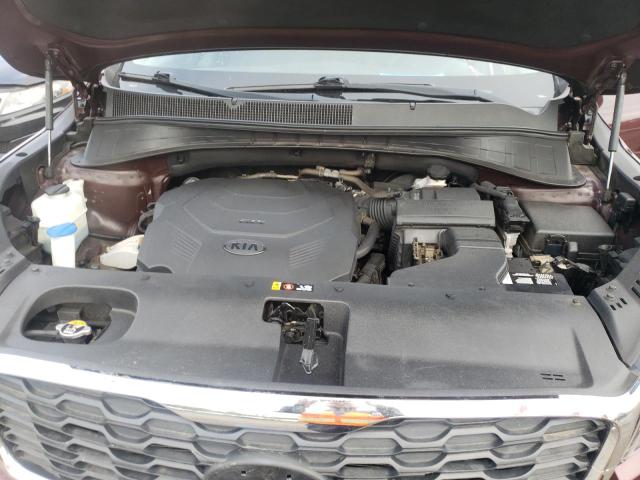 5XYPGDA51KG440429 - 2019 KIA SORENTO LX BURGUNDY photo 12