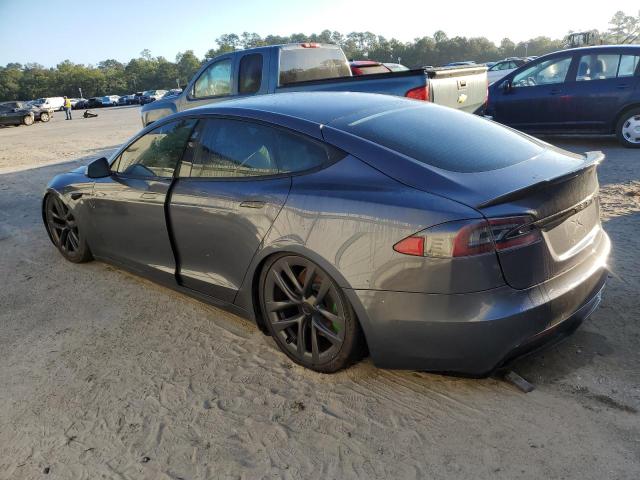 5YJSA1E56MF438853 - 2021 TESLA MODEL S GRAY photo 2