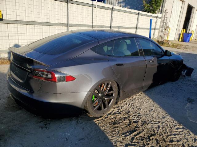 5YJSA1E56MF438853 - 2021 TESLA MODEL S GRAY photo 3