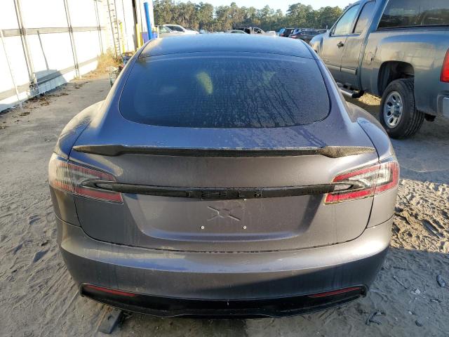 5YJSA1E56MF438853 - 2021 TESLA MODEL S GRAY photo 6