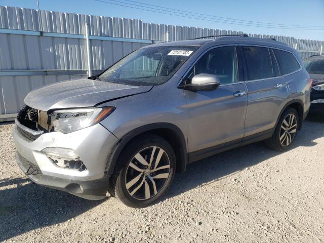 5FNYF6H91HB503539 - 2017 HONDA PILOT TOURING GRAY photo 1