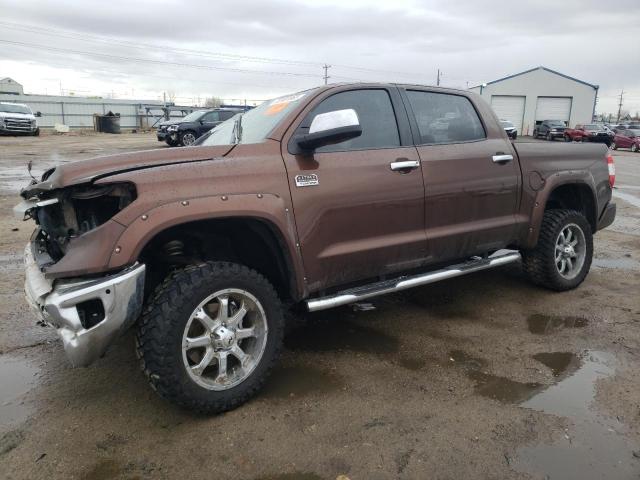 5TFAW5F1XEX404423 - 2014 TOYOTA TUNDRA CREWMAX PLATINUM Qəhvəyi foto 1