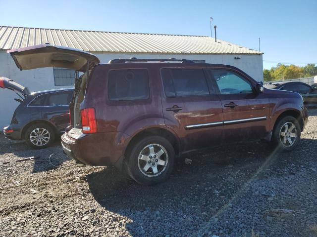 5FNYF38939B010283 - 2009 HONDA PILOT TOURING MAROON photo 3