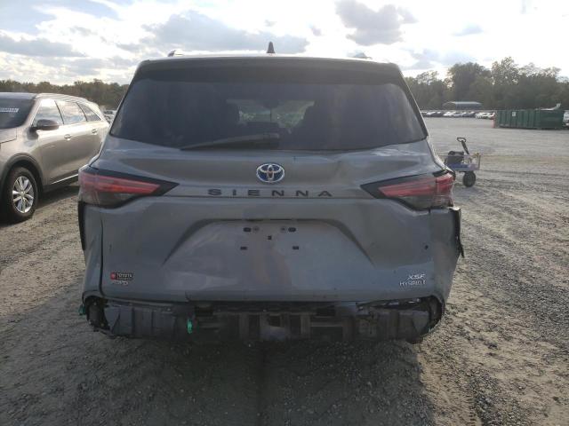 5TDDSKFC8PS085637 - 2023 TOYOTA SIENNA XSE GRAY photo 6