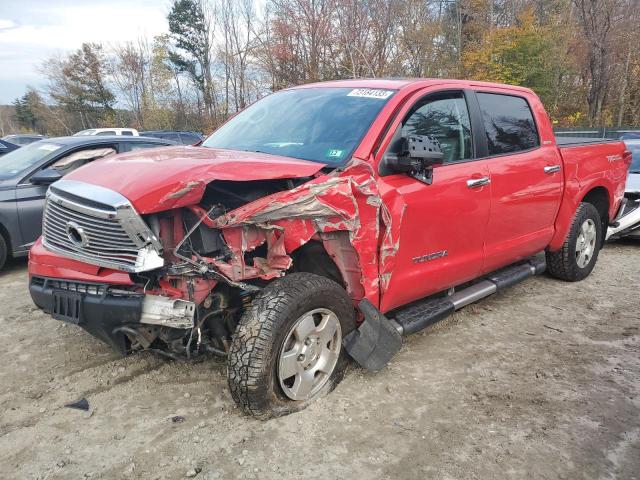 5TFHY5F18BX202474 - 2011 TOYOTA TUNDRA CREWMAX LIMITED RED photo 1