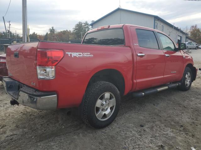 5TFHY5F18BX202474 - 2011 TOYOTA TUNDRA CREWMAX LIMITED RED photo 3