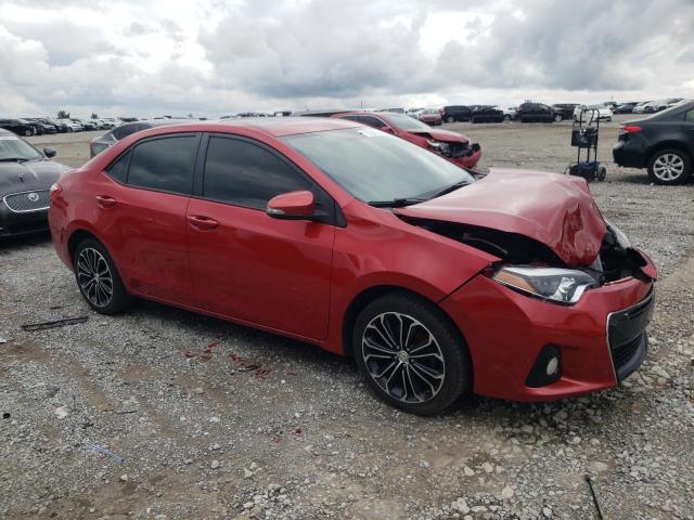 2T1BURHE3FC367359 - 2015 TOYOTA COROLLA L RED photo 4