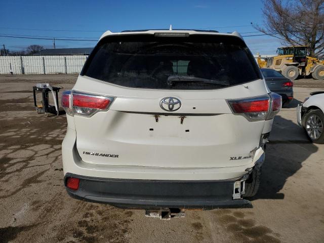 5TDJKRFH0FS117521 - 2015 TOYOTA HIGHLANDER XLE WHITE photo 6