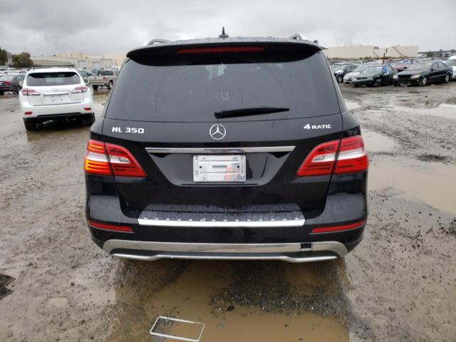 4JGDA5HB9CA021800 - 2012 MERCEDES-BENZ ML 350 4MATIC BLACK photo 6