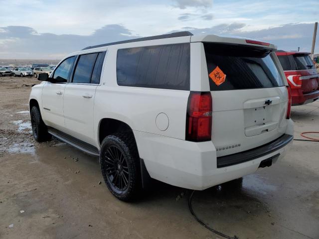 1GNSKJKCXFR634248 - 2015 CHEVROLET SUBURBAN K1500 LT WHITE photo 2