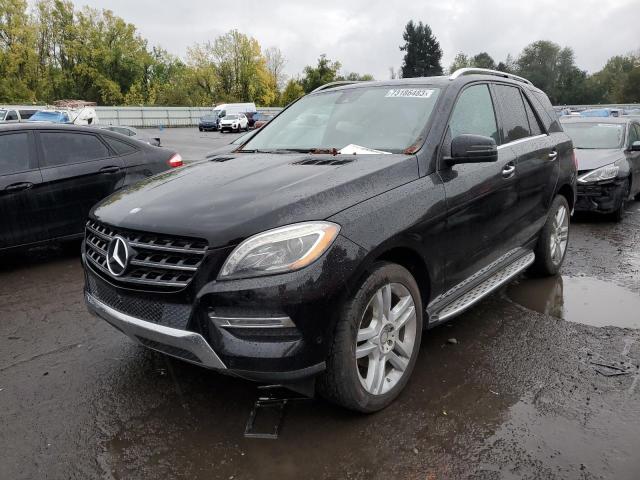 4JGDA5HBXEA277656 - 2014 MERCEDES-BENZ ML 350 4MATIC BLACK photo 1