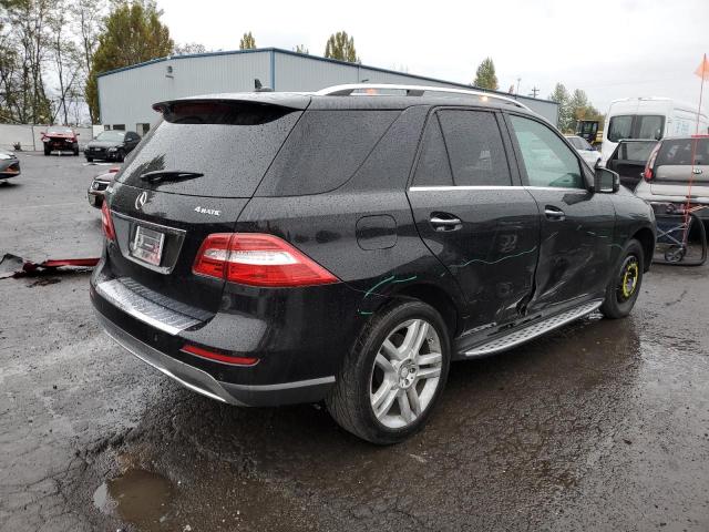 4JGDA5HBXEA277656 - 2014 MERCEDES-BENZ ML 350 4MATIC BLACK photo 3