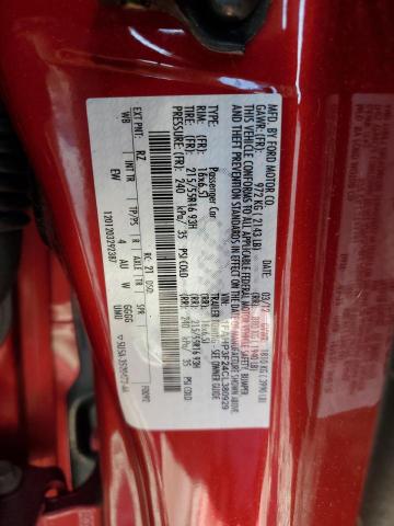 1FAHP3F24CL380929 - 2012 FORD FOCUS SE RED photo 12